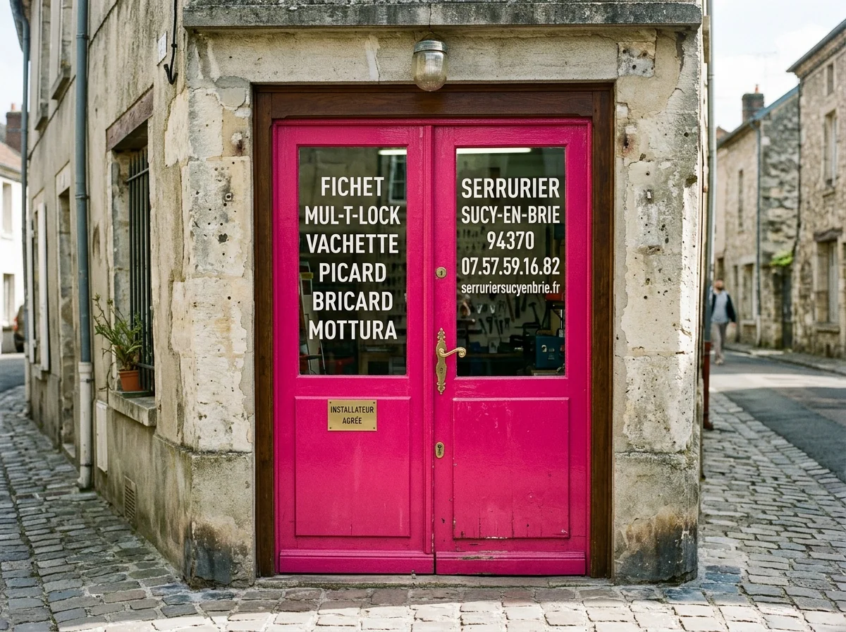 Installateur agréé · double-porte avec plaque des marques posées